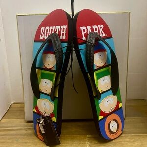 South Park By Comedy Central Flip Flops Beach Sandals Size 8 Unisex New Sz 7-8